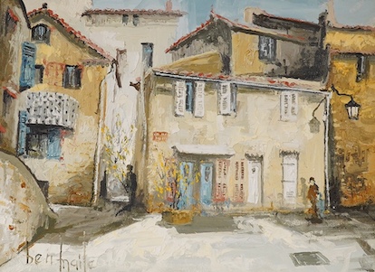 Ben Maile (1922–2017), impasto oil on canvas, ‘Grimaud, Southern France’, signed, 29 x 39cm, gilt framed. Condition - good